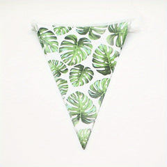 Tropical Palm Leaf Party Supplies 10pcs Plates Cups Napkins Hawaiian Luau