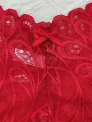 Floral Lace Hollow Boyshort Panties Sexy Intimates Lingerie