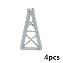 4pcs Building Blocks 1x6x10 Girder Triangular Compatible with 64449