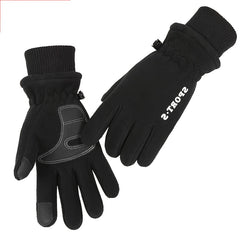 Men's Winter Cycling Gloves Touch Screen Polar Fleece Warm Sports Driving Gloves