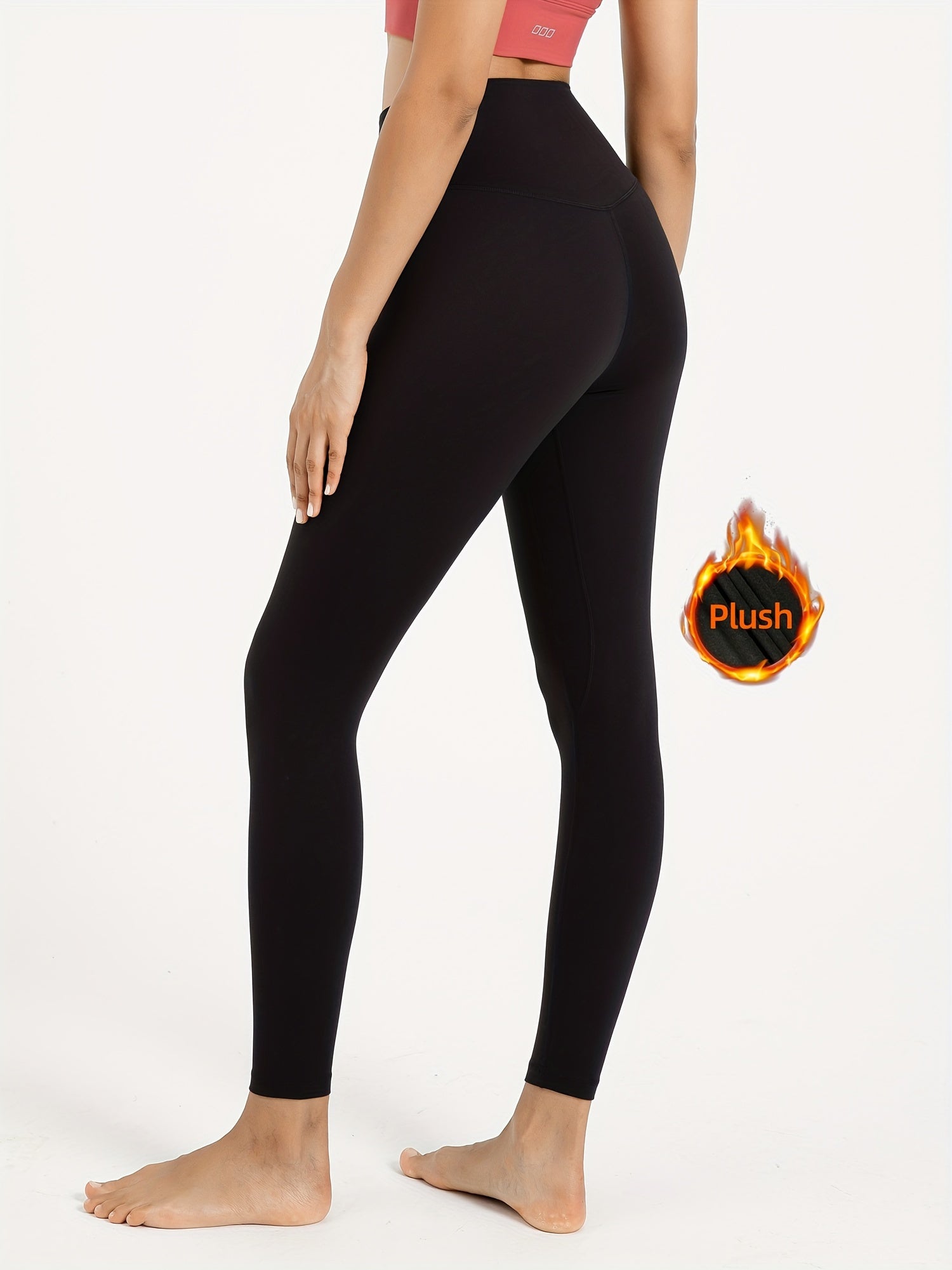 Plush Lined Yoga Pants High Elastic Workout Leggings