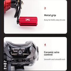 Stainless Steel High Speed Fishing Reel 17 1BB Baitcasting Reel