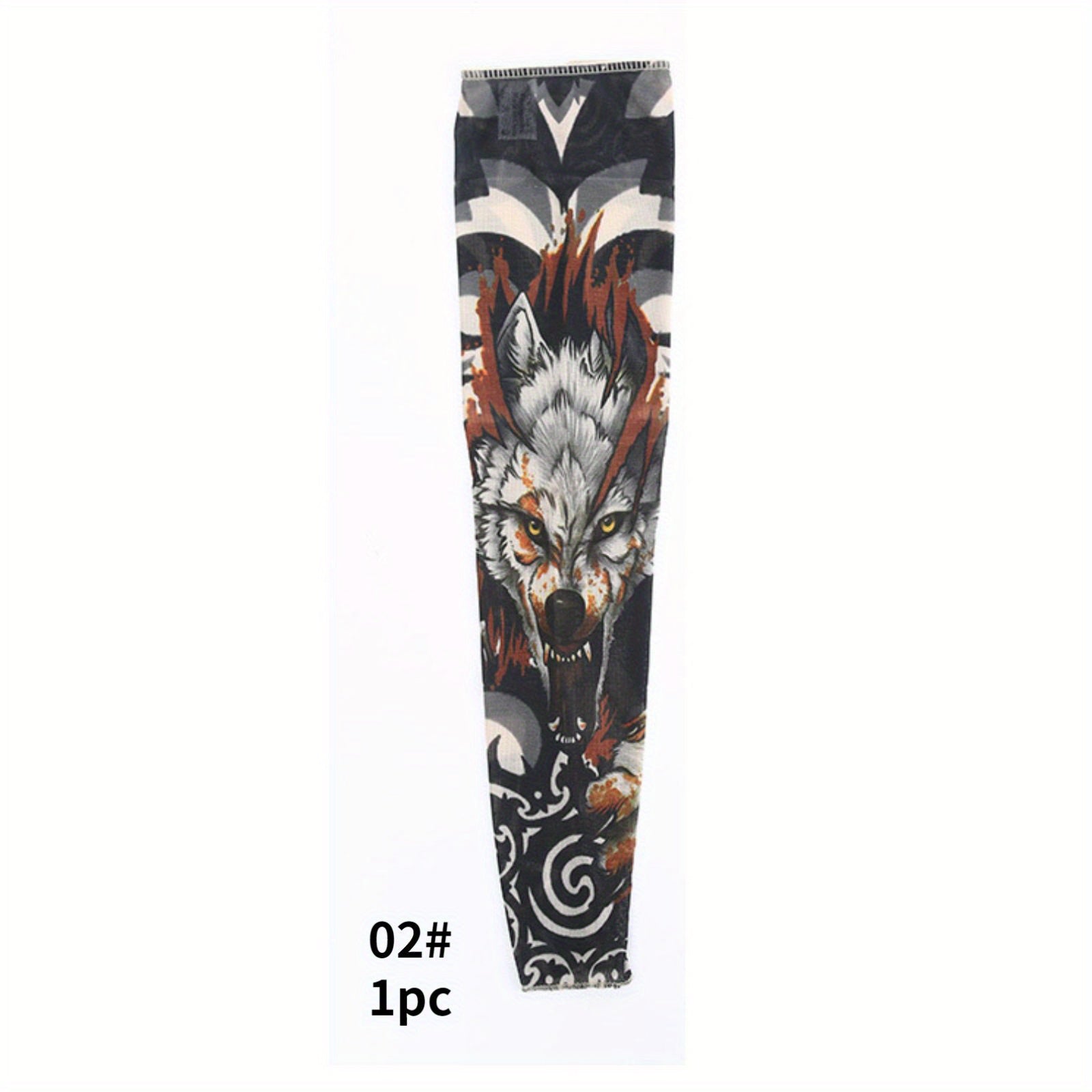 Art Tattoo Gloves UV Sun Protection Compression Arm Sleeves