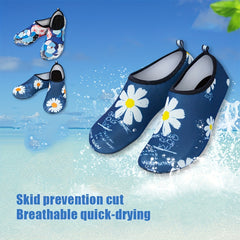 Floral Pattern Water Shoes for Kids & Adults - Quick Dry Non Slip Lightweight