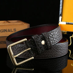 Men's Wild Style Pure Copper Buckle Belt - 1 5in