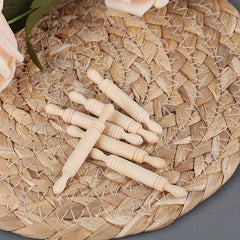 1:12 Dollhouse Miniatures Wooden Rolling Pin Kitchen Accessories