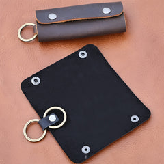Men's Cowhide Key Chain Portable Retro Waist Hanging Keychain