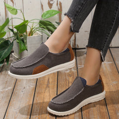 Men's Canvas Loafer Shoes Lightweight Non slip Sneakers
