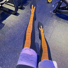 Chicken Leg Socks Crazy Fun Novelty Drumstick Printed Sock
