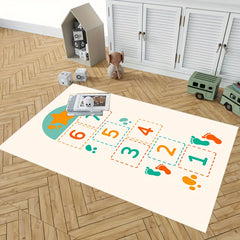 Hop & Count Hopscotch Rug For Kids Soft Anti slip Carpet Children Floor Play Mat