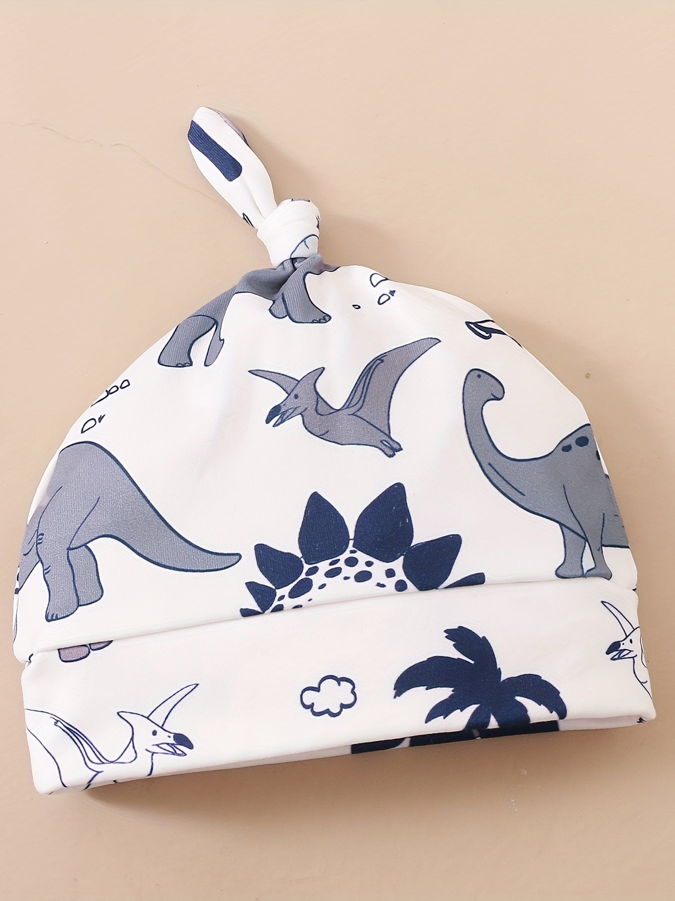 Baby Boy's Cotton Casual 3pc Set Dinosaur Print Romper Trousers Hat