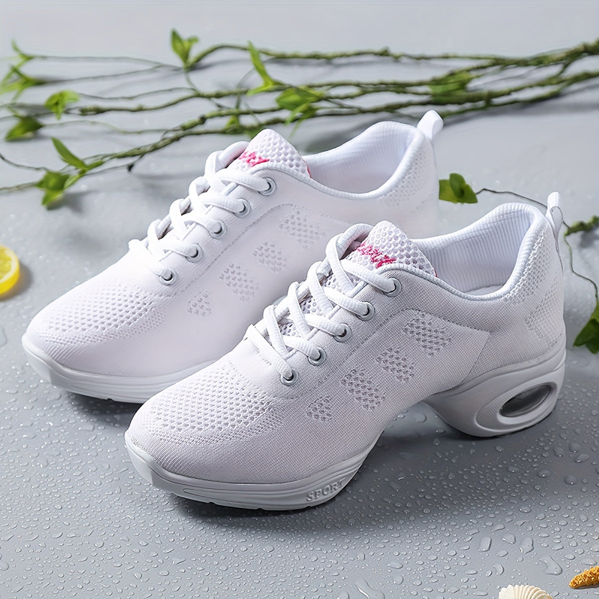 Women's Arch Support Jazz Dance Shoes Lace Up Non-slip Sporty Footwear