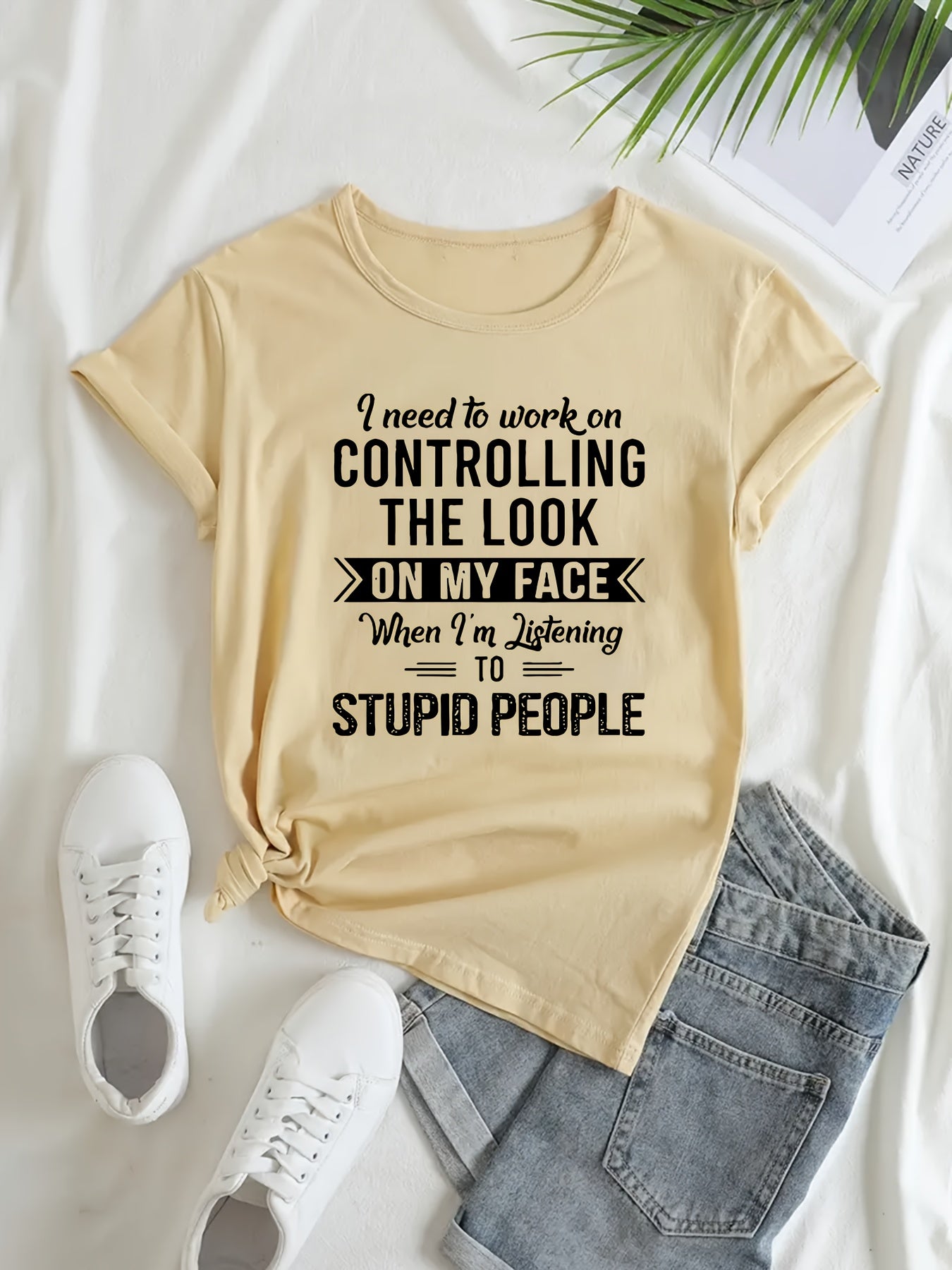Letter Graphic Sports Round Neck T shirt Short Sleejson Workout Casual Tops
