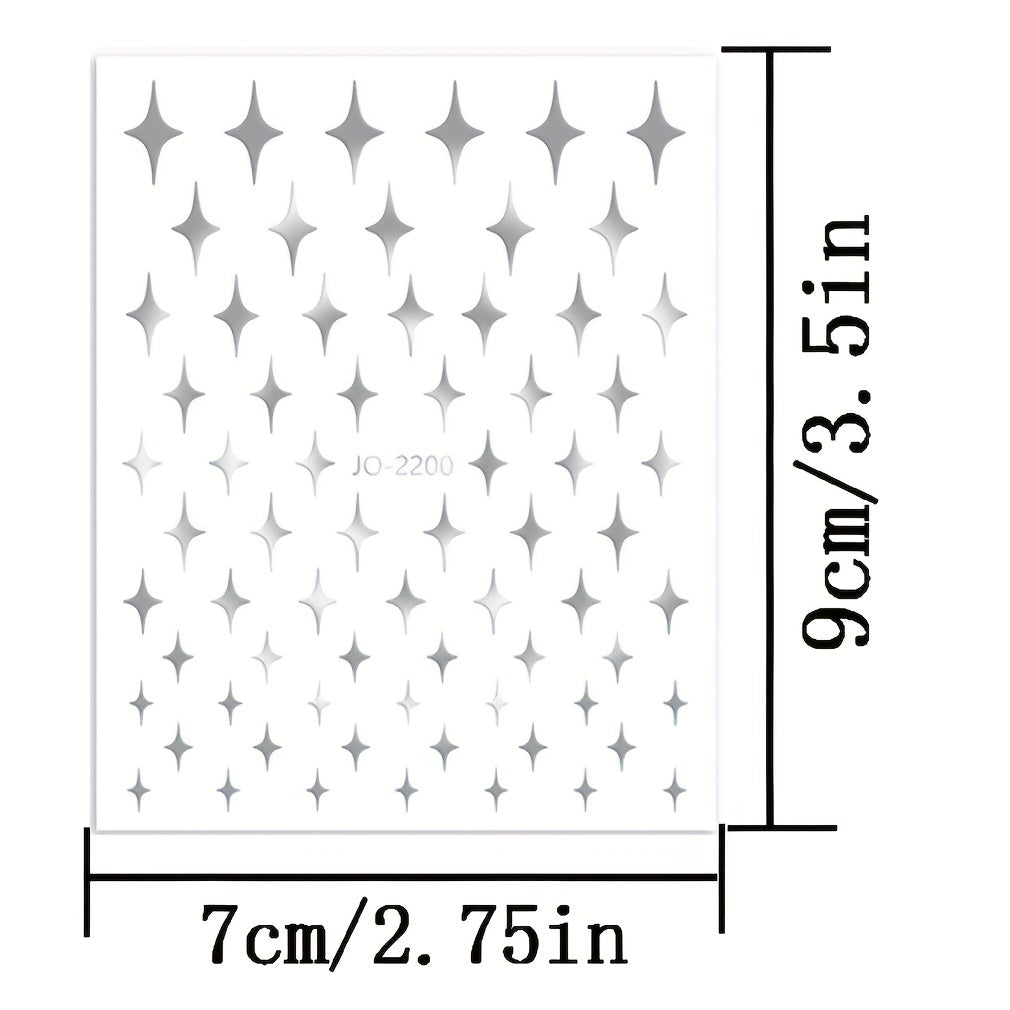 Self Adhesive Galaxy Star Nail Stickers - DIY Nail Enhancement