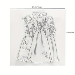 Three Sisters DIY Cartoon Transparent Stamp