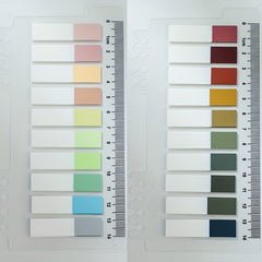 400 sheets Index Labels w/ Ruler, Colorful Page Markers for Books & Documents