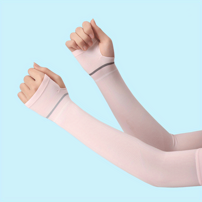 Summer Cycling Ice Sleeves Fingerless Gloves UV Protection