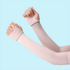 Summer Cycling Ice Sleeves Fingerless Gloves UV Protection