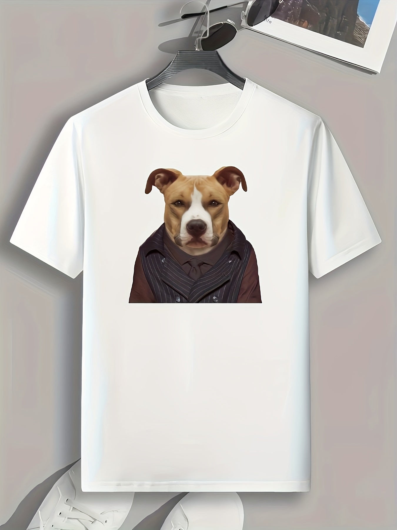 Dog Print Men's Graphic T shirt for Summer