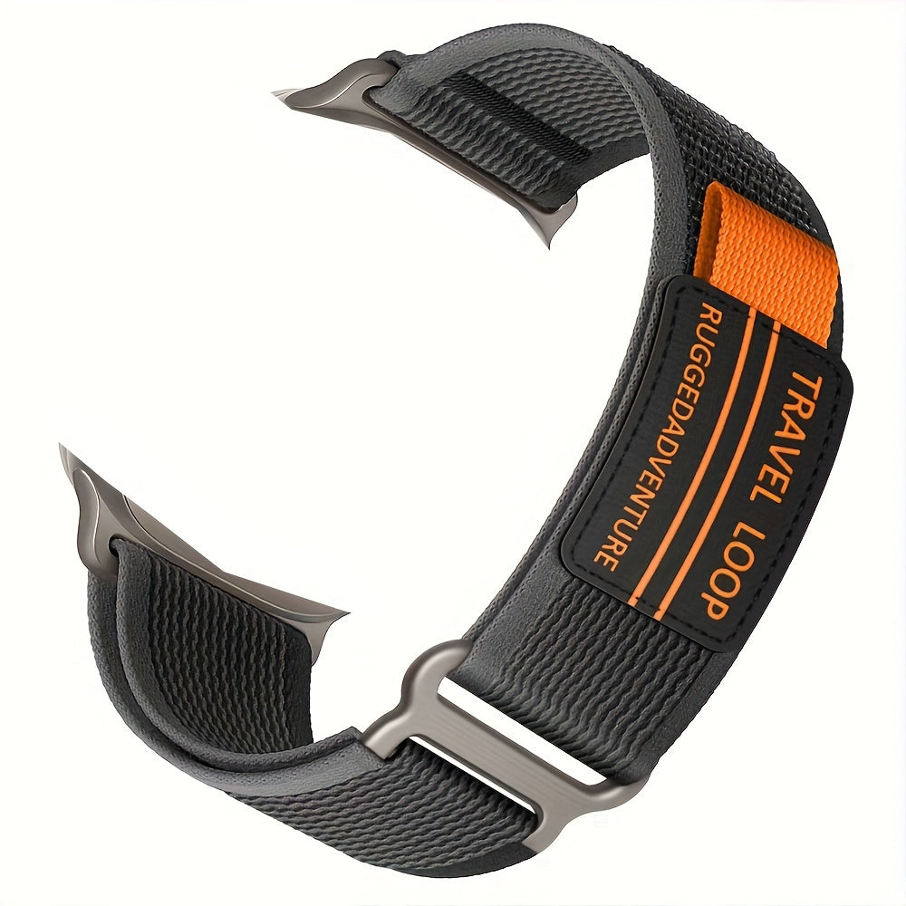 Watch Ultra Loop Band Nylon Leather for iWatch Series Se 7 6 5 3 8 9