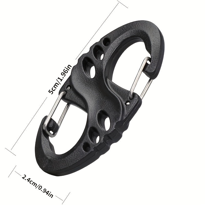 10pcs Carabiner Spring Hooks for Outdoor Backpacks Camping Fishing
