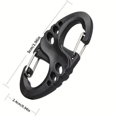 10pcs Carabiner Spring Hooks for Outdoor Backpacks Camping Fishing
