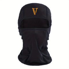 Letter V Print Balaclava Outdoor Mask Sunscreen Windproof