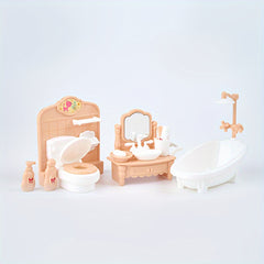 Dollhouse Furniture Playset Kitchen Living Room Bedroom Bathroom Assorted Styles