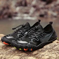Men's Outdoor Water Shoes with Lace Buckle, Lightweight Aqua Socks for Hiking