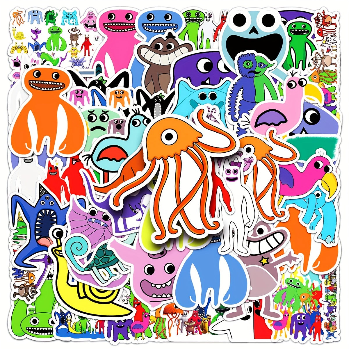 50 Pieces Garten Of Banban Cartoon Graffiti Stickers DIY Decoration Waterproof