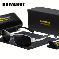 RoyalHot Metal Polarized Driving Sunglasses