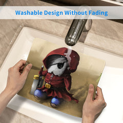 Skull Patterned Square Mousepad - Office Home Gaming Essential