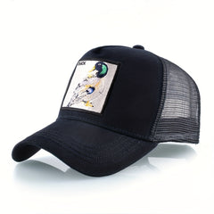 Unisex Animal Embroidered Baseball Cap for Outdoor Sport