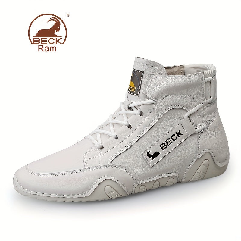 Men's Lace-up Leather Sneakers Comfortable Ankle Boots