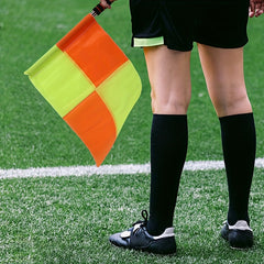 2pcs Football Referee Flag Railway Signal Flag