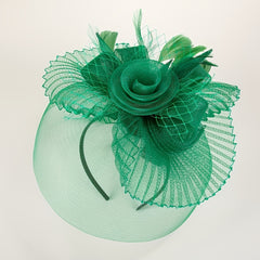 Women Flower Headband Head Piece for Derbyhat