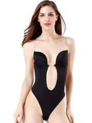 Plunging Shaping Bodysuit Push Up Slimmer Body Shaper