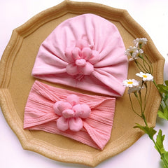 Breathable Infant Hat And Headband Set For Newborns