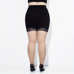 Colorblock High Waisted Footed Tights