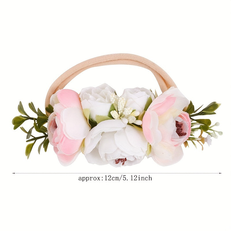 2pcs Baby Soft Flower Headbands Hairbands