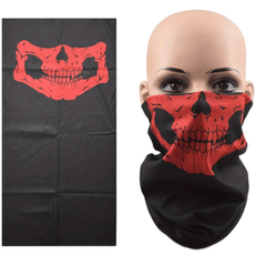 Skull Head Print Headscarf Hip Hop Mask Breathable Neck Gaiter Gothic Bandana