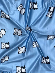 Panda Print Lounge Bodysuit Short Sleeve Romper