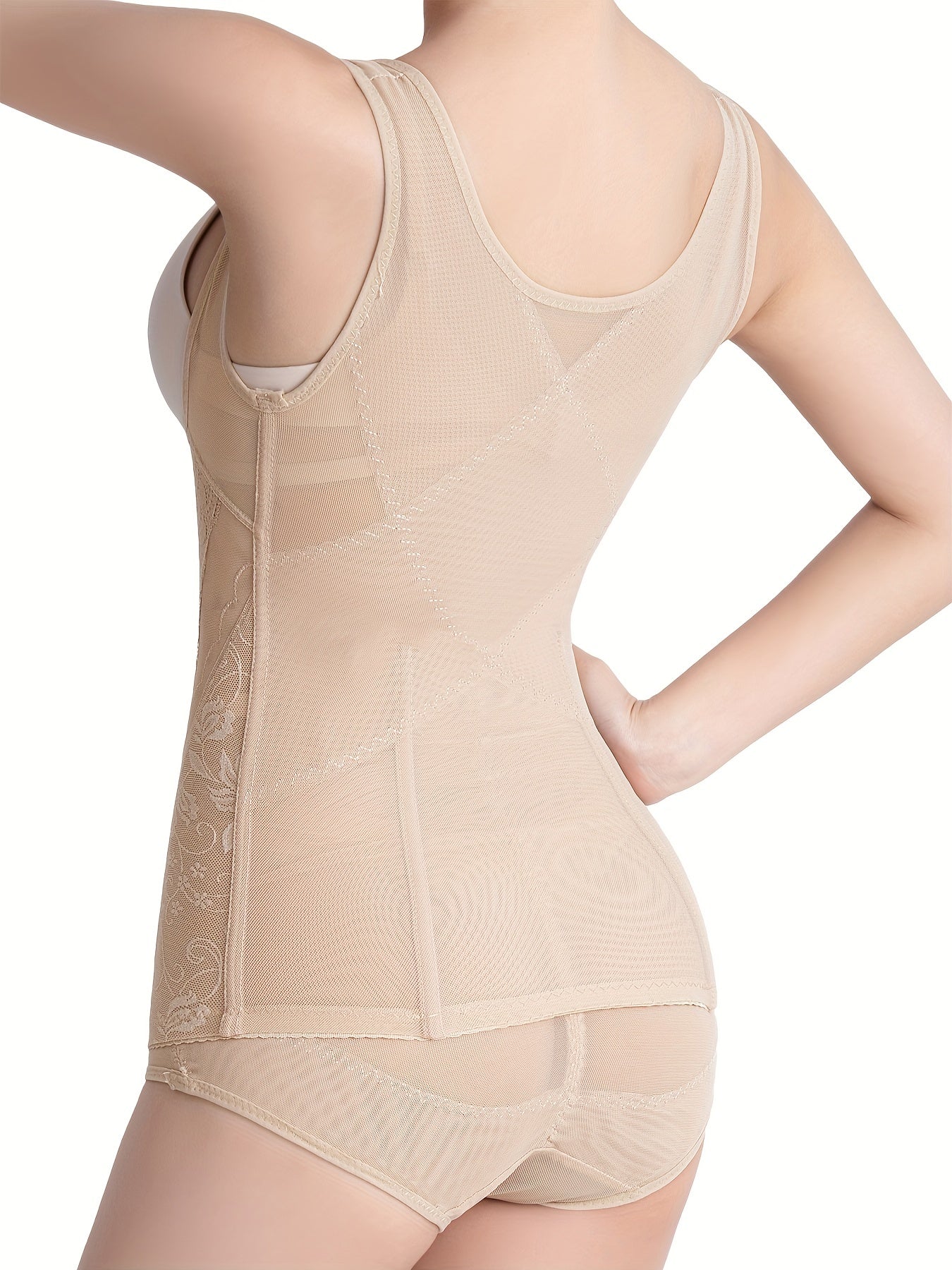 Lace Shaping Tank Top Tummy Control Open Bust Slimmer Underwear