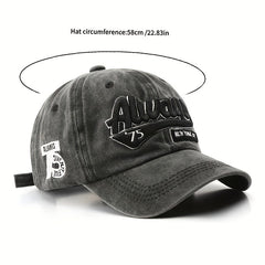 Washed Baseball Vintage Embroidery Distressed Dad Hat Unisex Sun Hat
