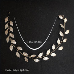 Golden Leaves Bridal Headband Wedding Accessories