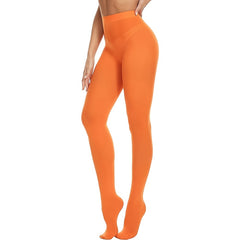 3 Pack Opaque Slim Tights High Waist Elastic Footed Pantyhose