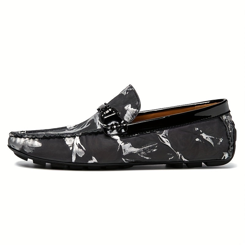 Men's Casual Pattern Formal Loafers Driving Shoes
