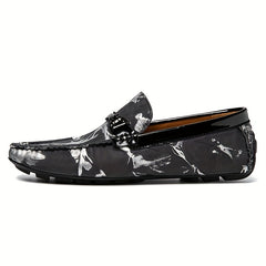 Men's Casual Pattern Formal Loafers Driving Shoes
