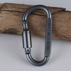 6pcs Aluminum Carabiner Outdoor Camping Hiking D-shaped Buckle Lock Screw