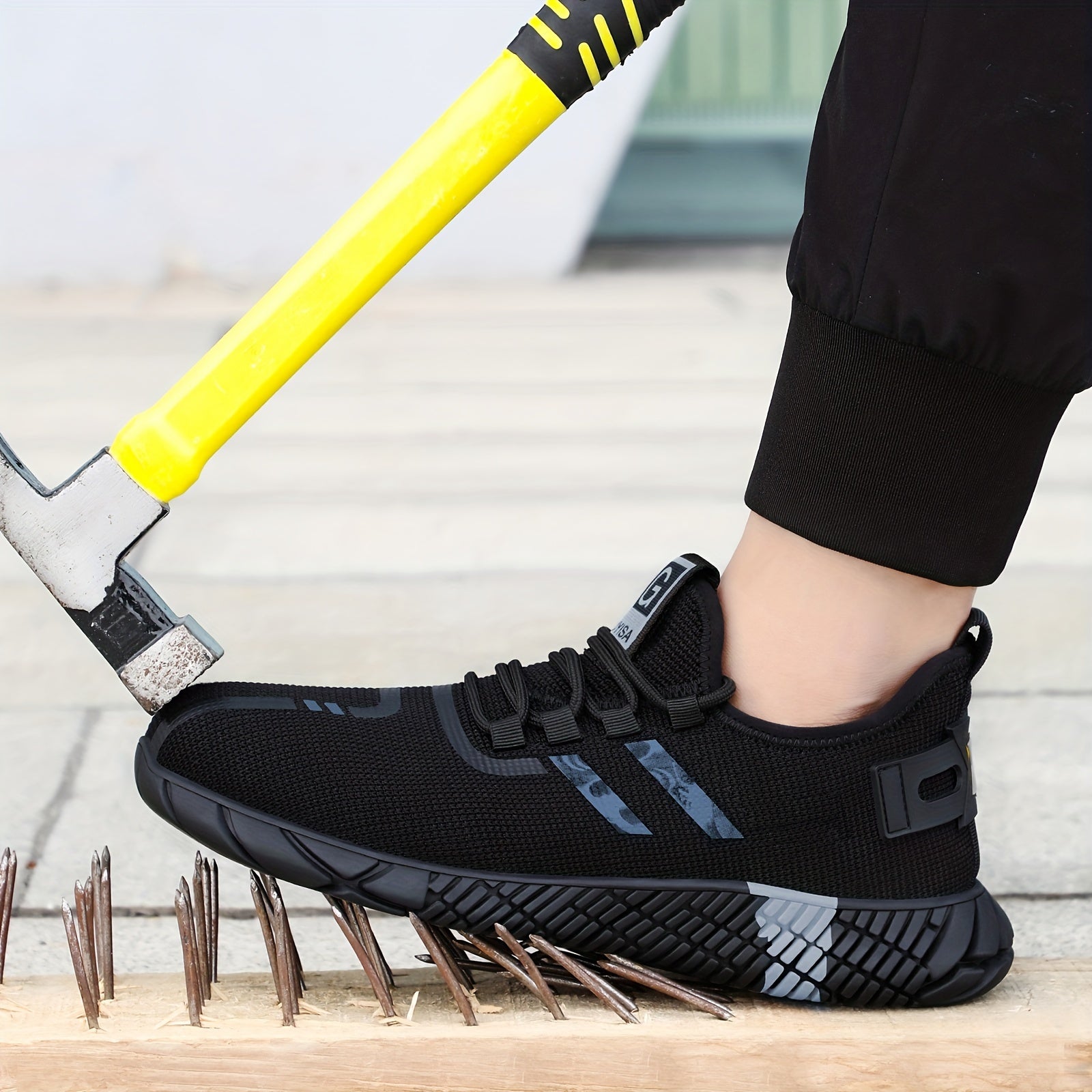 Steel Toe Safety Shoes Puncture Proof Anti skid Waterproof Work Shoes